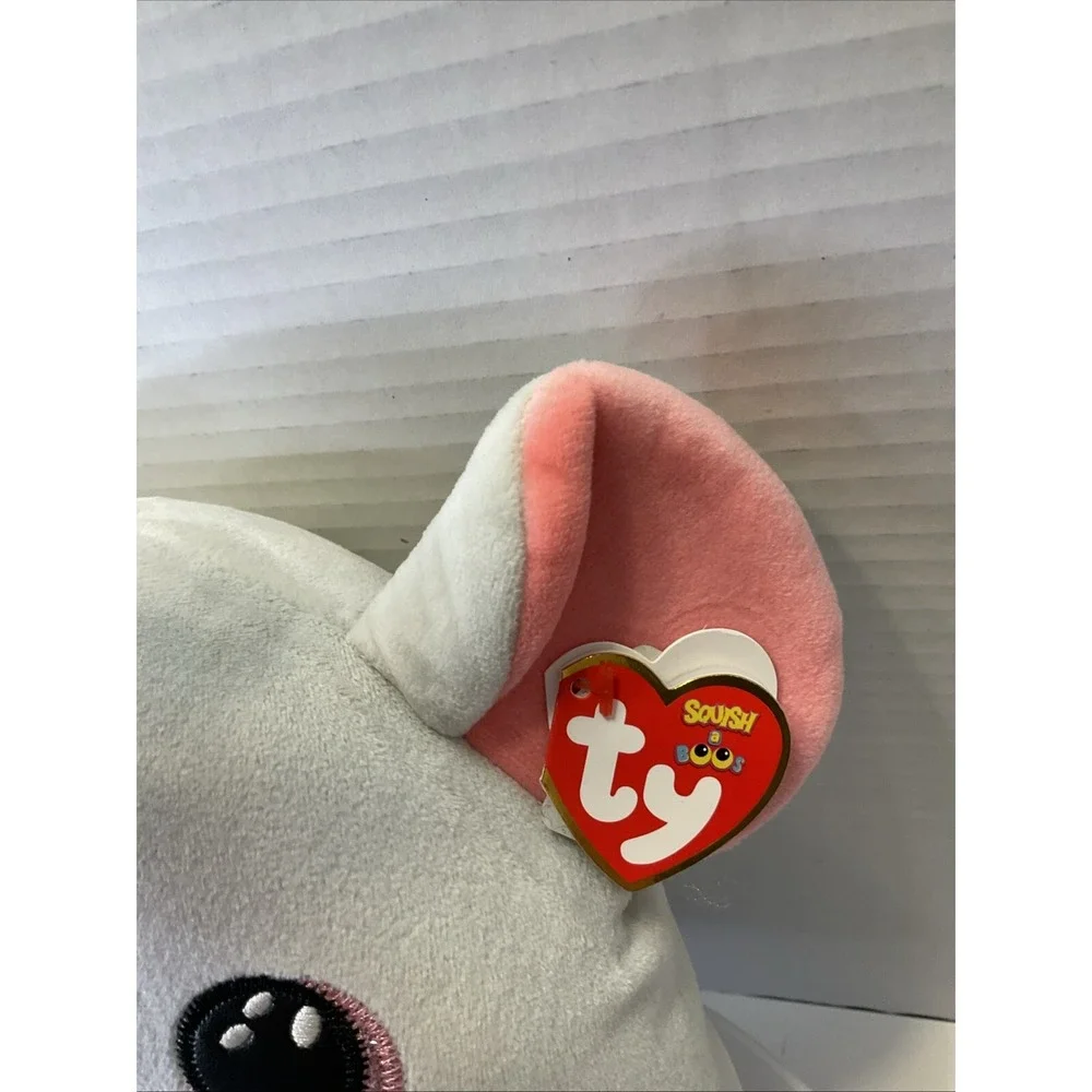 Ty Squish Boos Boo Catnip Gray Mouse 10